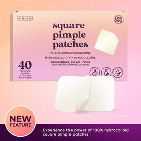 LivaClean hydrocolloid texture macro highlighting absorbent surface