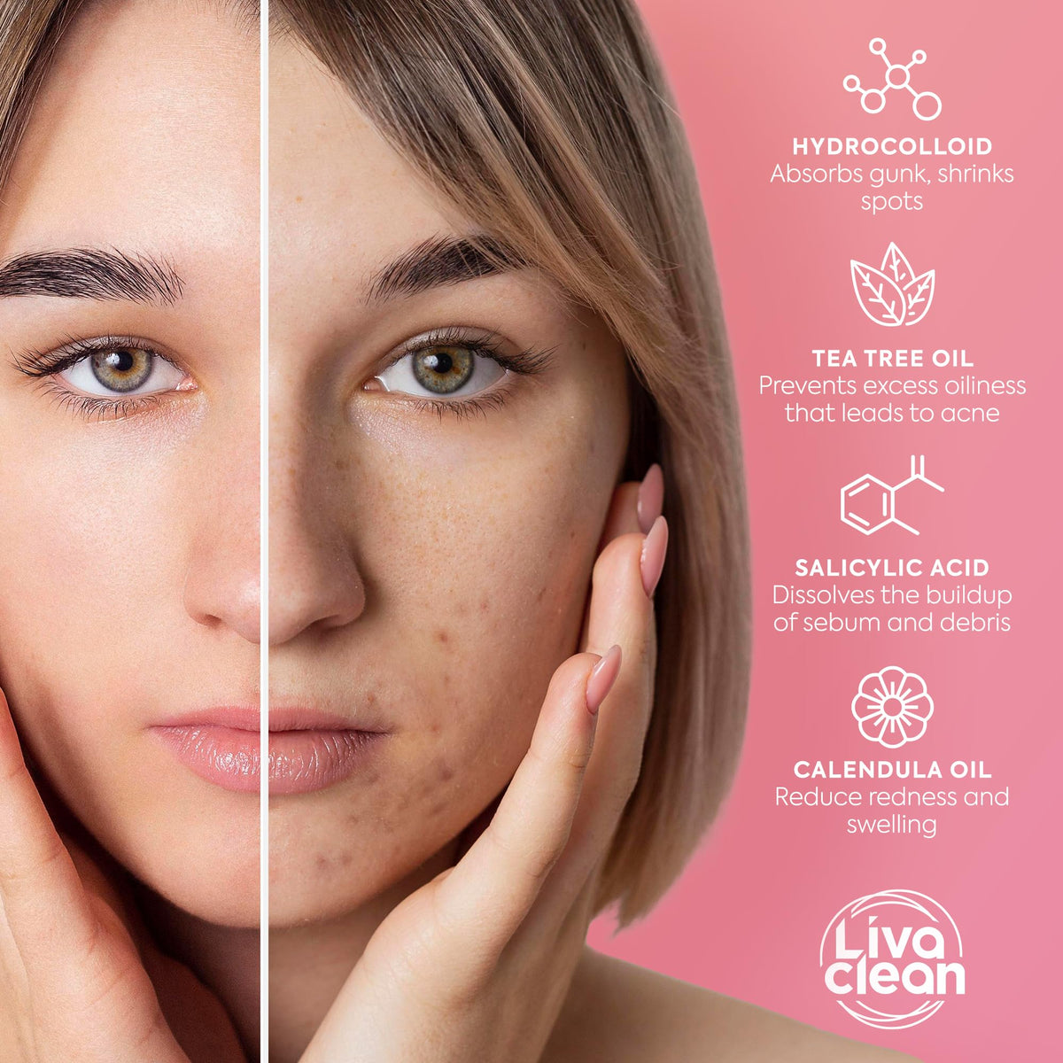 Person using LivaClean patch in mirror demonstrating confident, invisible daytime wear
