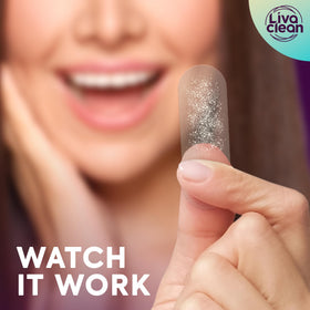 LivaClean patch edge adhesion detail showing secure stick and comfortable wear