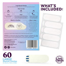 LivaClean close-up texture of hydrocolloid patch showing absorbent surface benefit