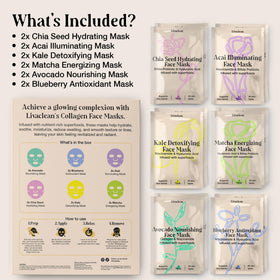 LivaClean single mask sachet opened with visible serum demonstrating concentrated hydration