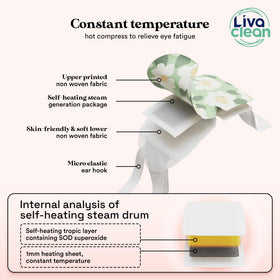 LivaClean mask held in hand for size and portability scale