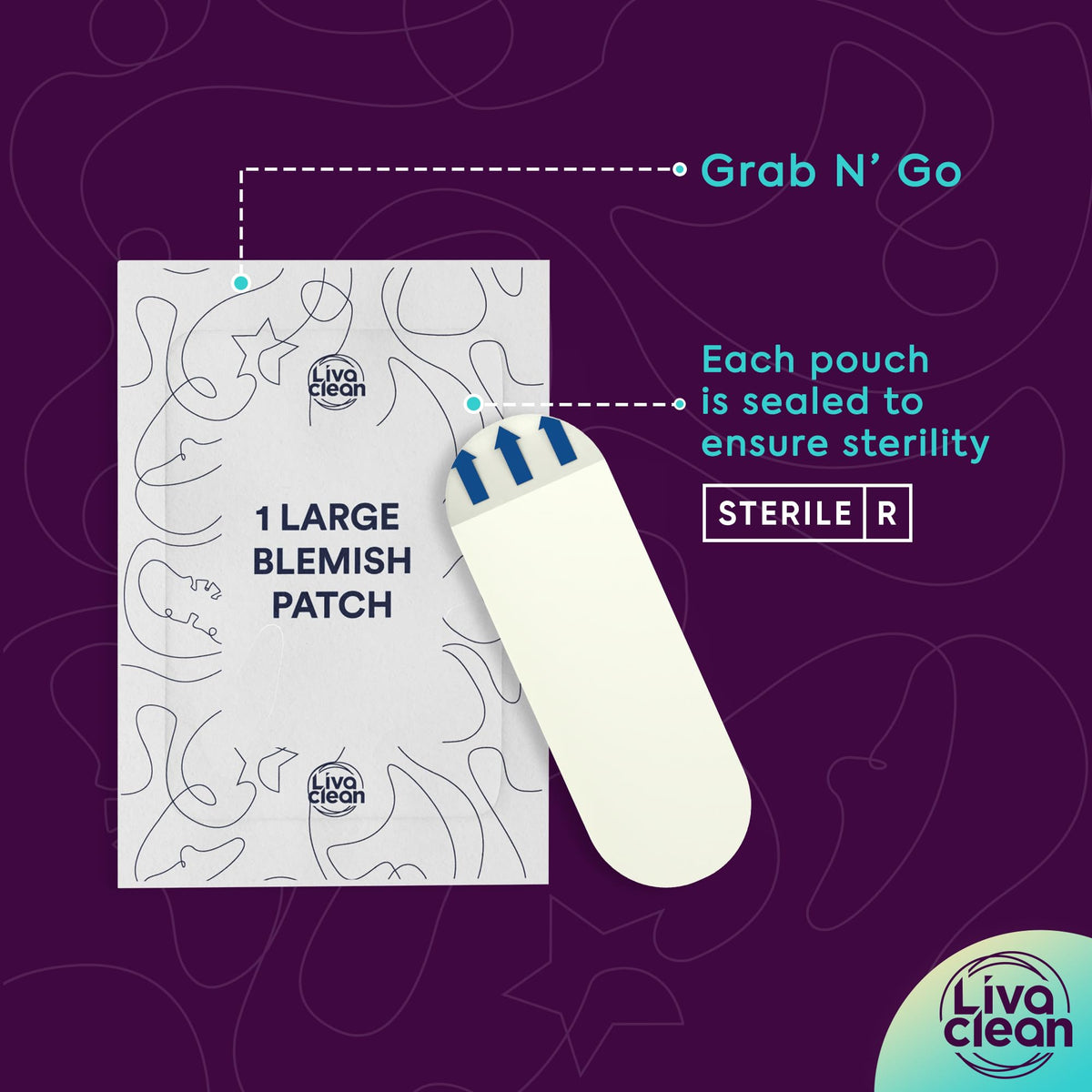 LivaClean single-use travel sachet packaging for hygienic on-the-go application