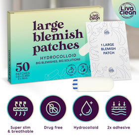 LivaClean trimmed patch demonstration illustrating customizable fit and coverage