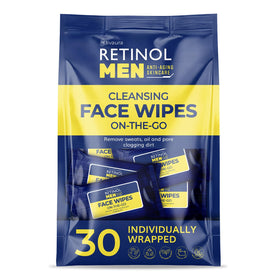 LIVAURA package front view showing 30 individually wrapped wipes and travel readiness