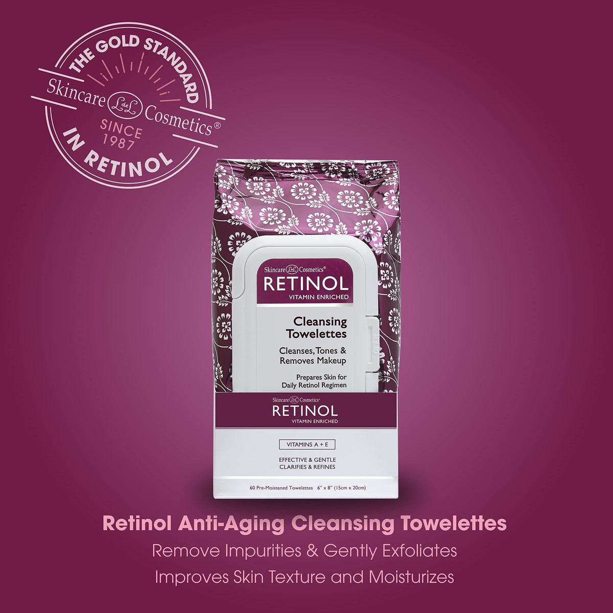 Retinol LIVAURA texture close-up of soft fibers for gentle cleansing benefit