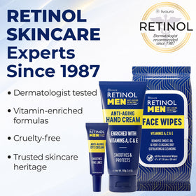 Retinol LIVAURA travel pouch packed for flights and daily commutes