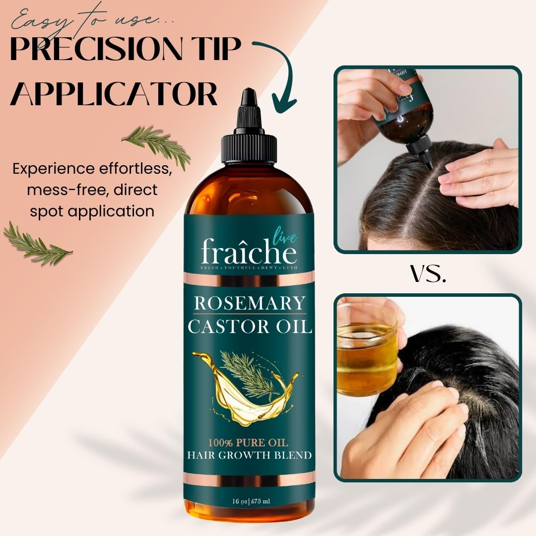 Live Fraiche rosemary oil dropper detail showing pure botanical addition benefit
