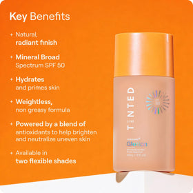 Live Tinted bottle held in hand to show size and travel-friendly convenience