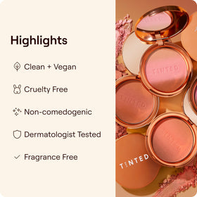 Live Tinted label detail highlighting ingredients like hyaluronic acid and niacinamide