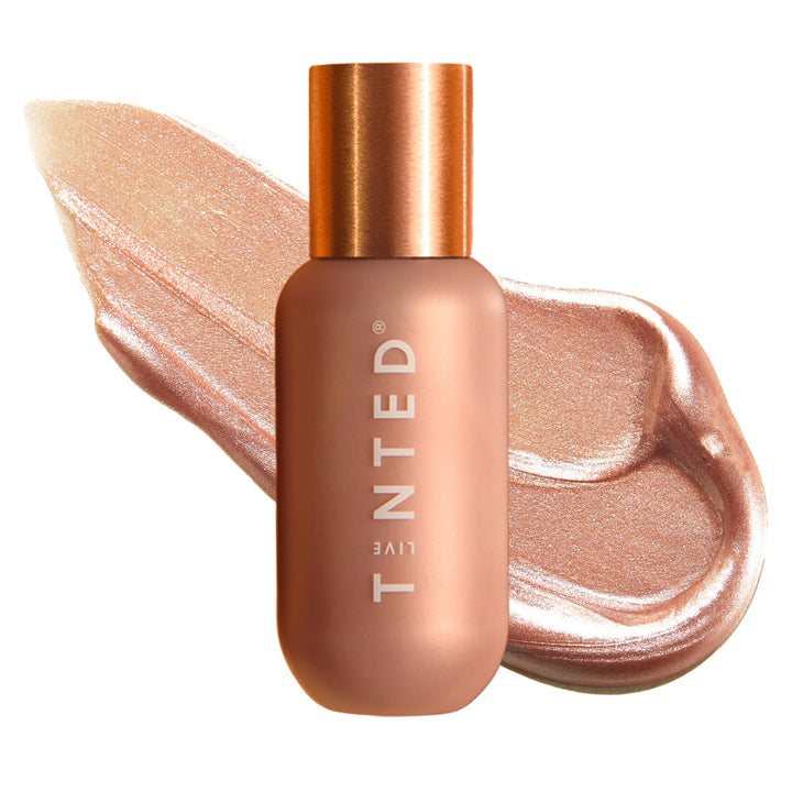 Live Tinted bottle front view showing Dawn highlighter for instant glow