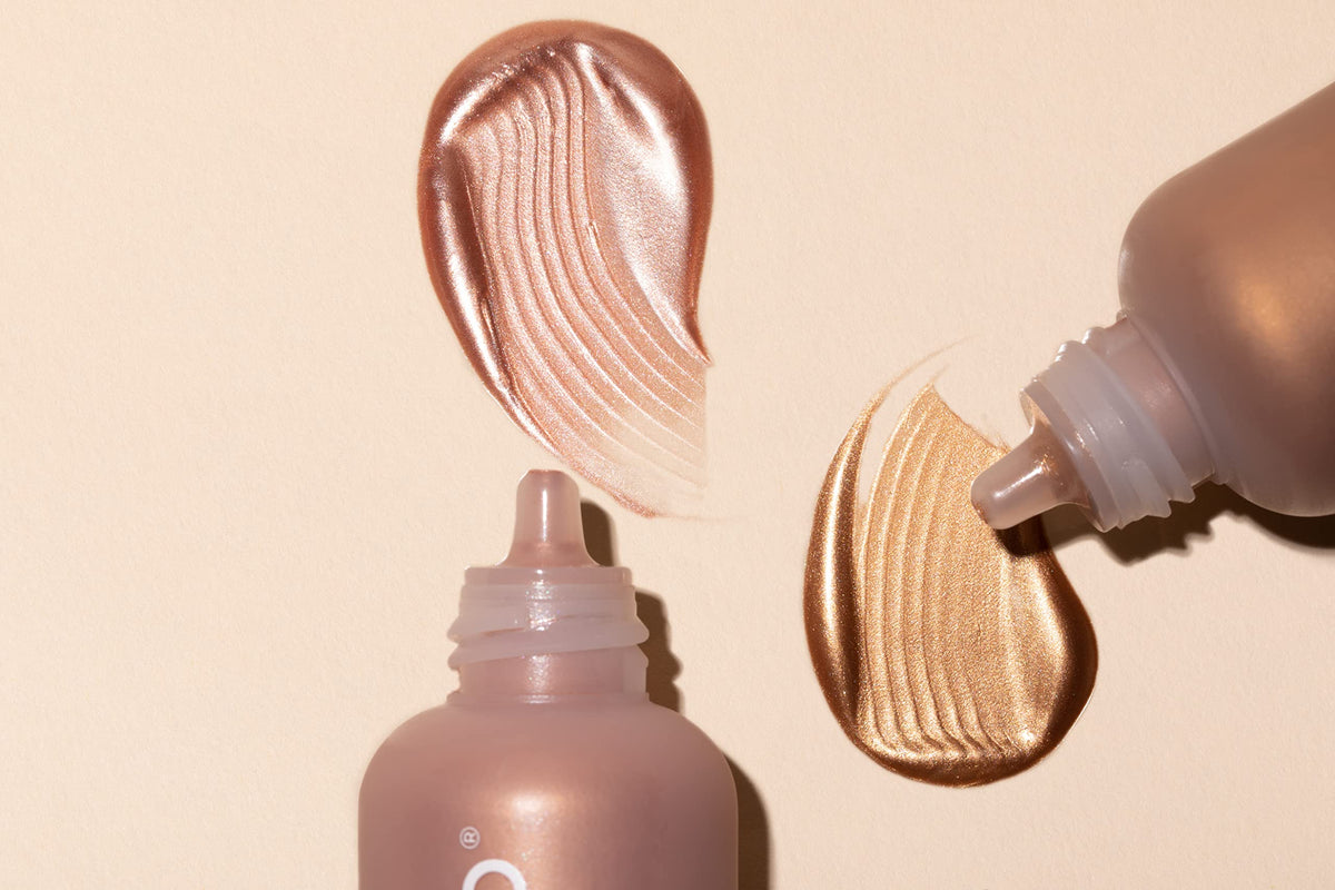 Live Tinted close-up showing blended highlighter on cheek for natural radiance