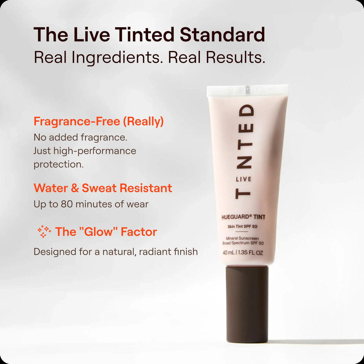 Live Tinted applied on hand demonstrating buildable coverage and finish