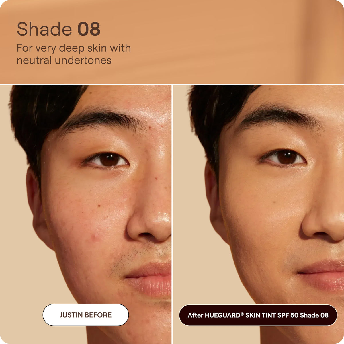 Live Tinted Shade 08 face swatch matching mid skin tone and natural glow