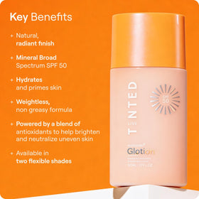 Live Tinted arm swatches showing blendable tint and natural coverage