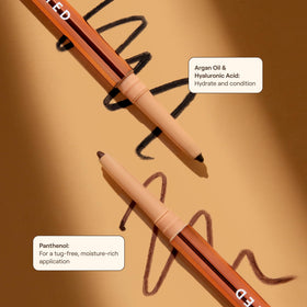 Live Tinted Hueliner size comparison beside a hand showing compact travel-friendly design