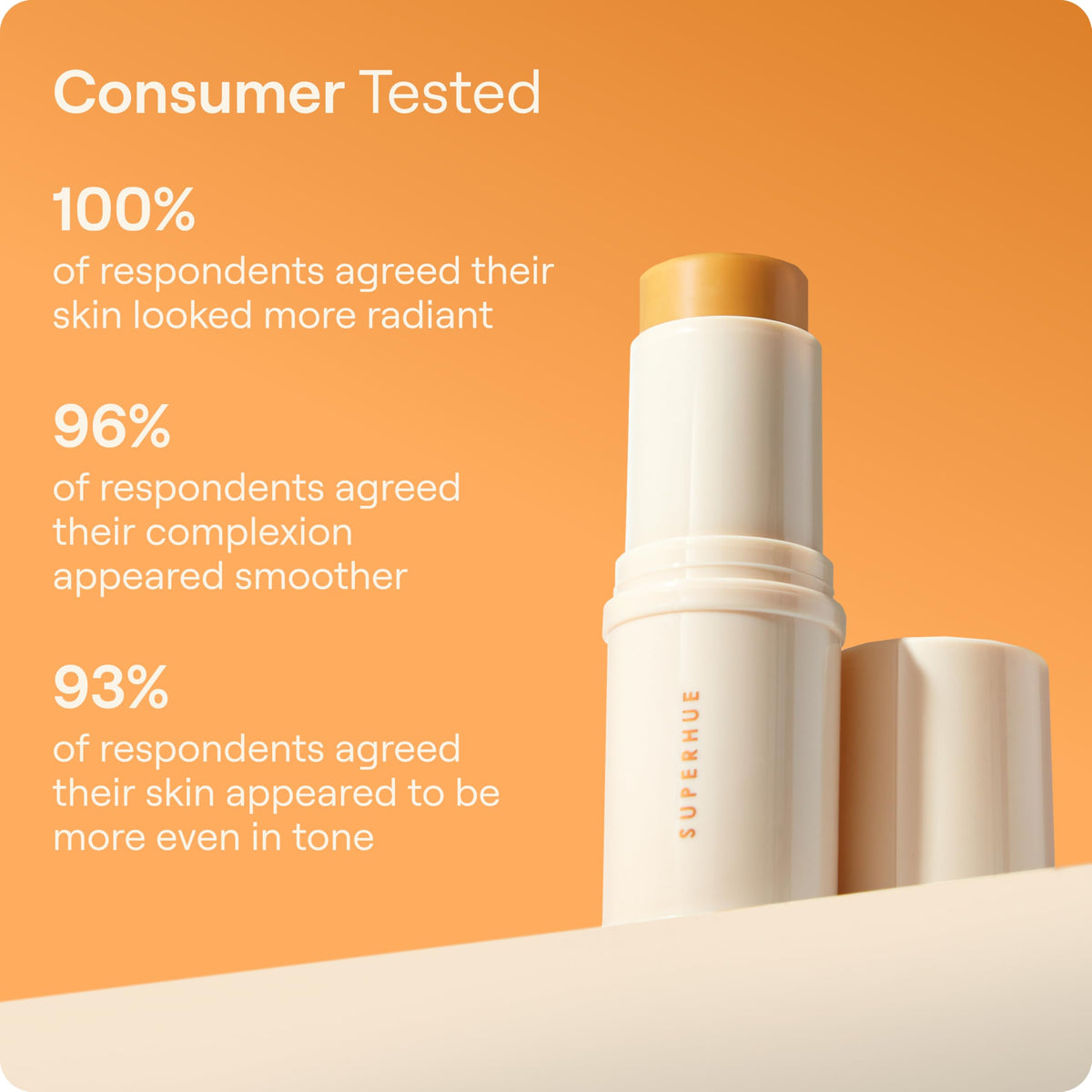 Live Tinted applying stick to cheek for targeted spot treatment benefit