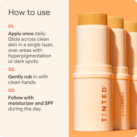 Live Tinted label close-up highlighting niacinamide and vitamin C benefit