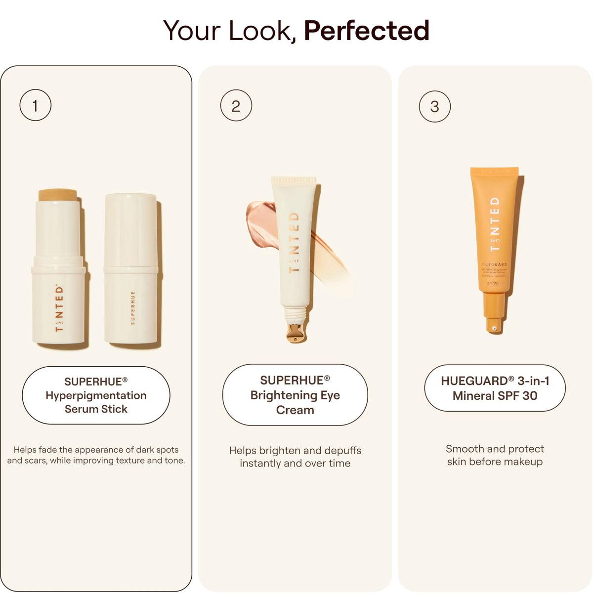 Live Tinted stick on bathroom counter showing everyday routine benefit