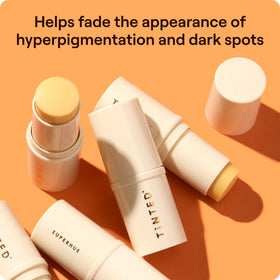Live Tinted balm-to-serum stick open, demonstrating easy glide benefit