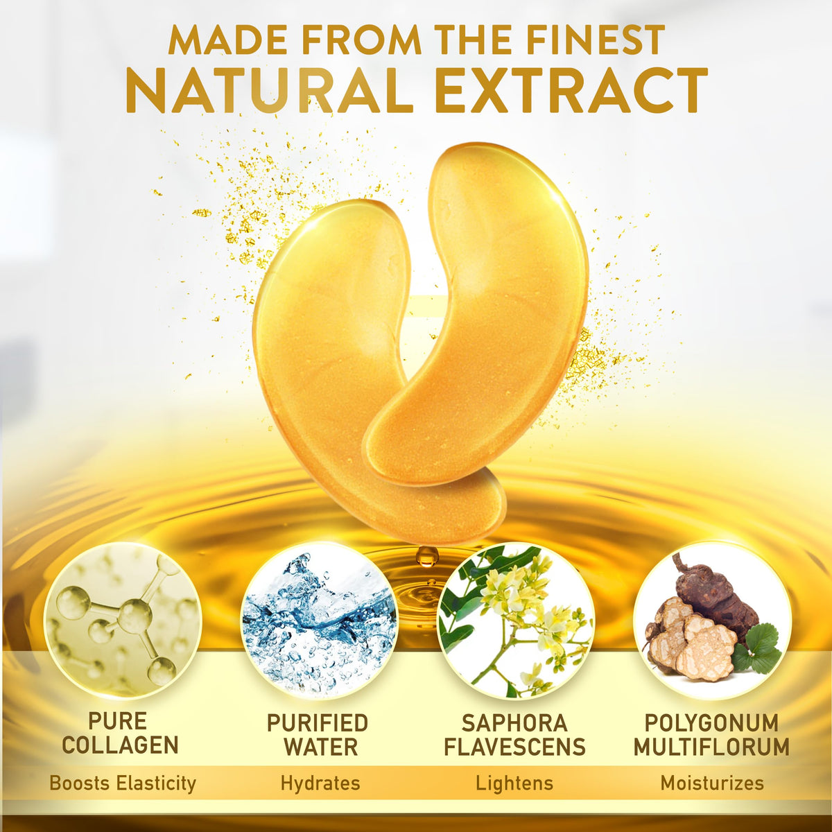Live Wild Beauty serum texture with gold flecks demonstrating hydration