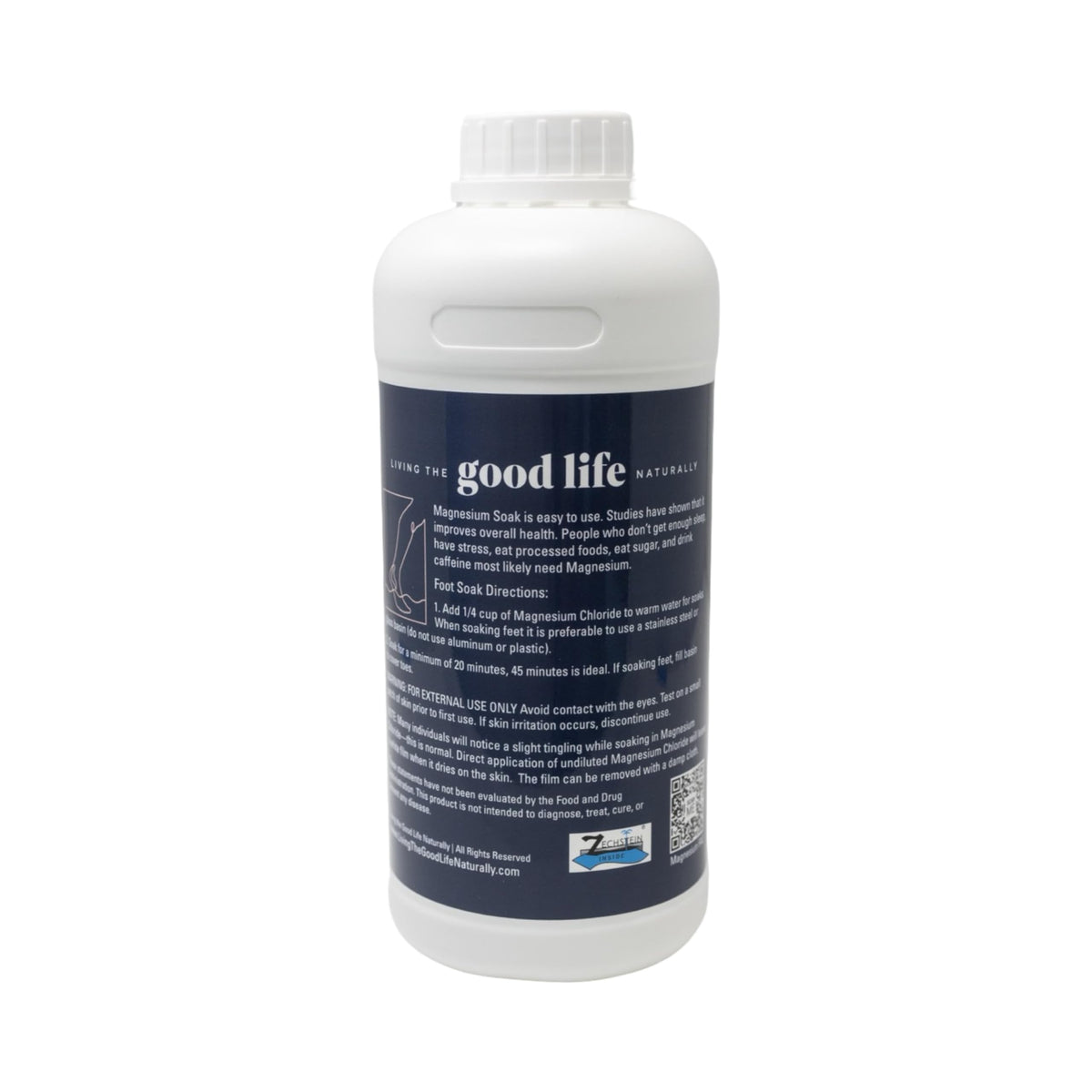 Living the Good Life Naturally bath setting showing calming self-care benefit