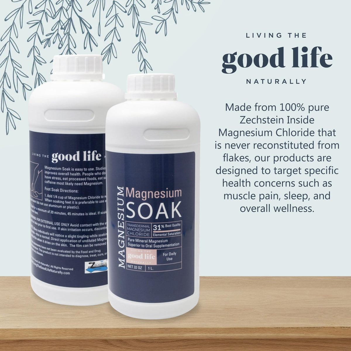 Living the Good Life Naturally texture pour into hand showing easy-dissolve benefit