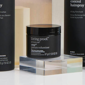 Living Proof product in use creating touchable, lifted texture
