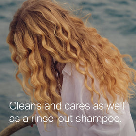 Living Proof before and after hair refresh showing cleaner, shinier-looking hair
