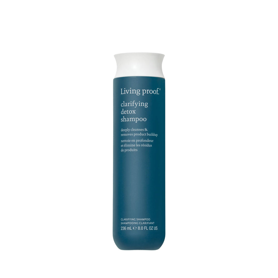 Living Proof front bottle view showing clean packaging and detox benefits