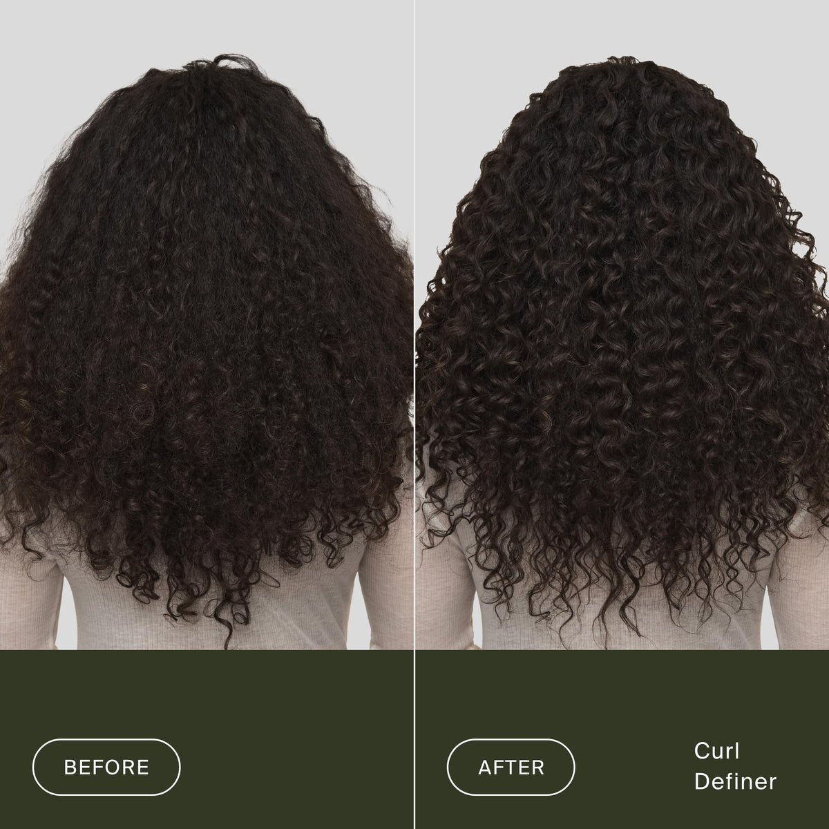 Living Proof curl definer texture close-up showing creamy, lightweight formula