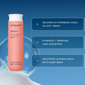 Living Proof conditioner cream texture on palm for smoothing benefit