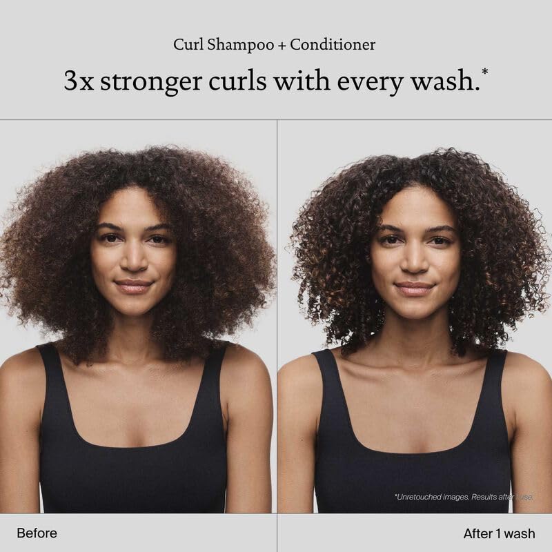 Living Proof curl shampoo pump close-up demonstrating easy dispensing