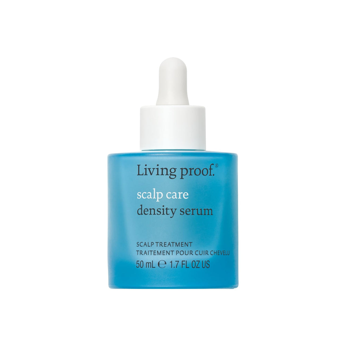 Living Proof density serum front packaging showing product benefit