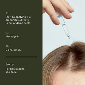 Living Proof density serum ingredients flatlay highlights formula-focused benefit