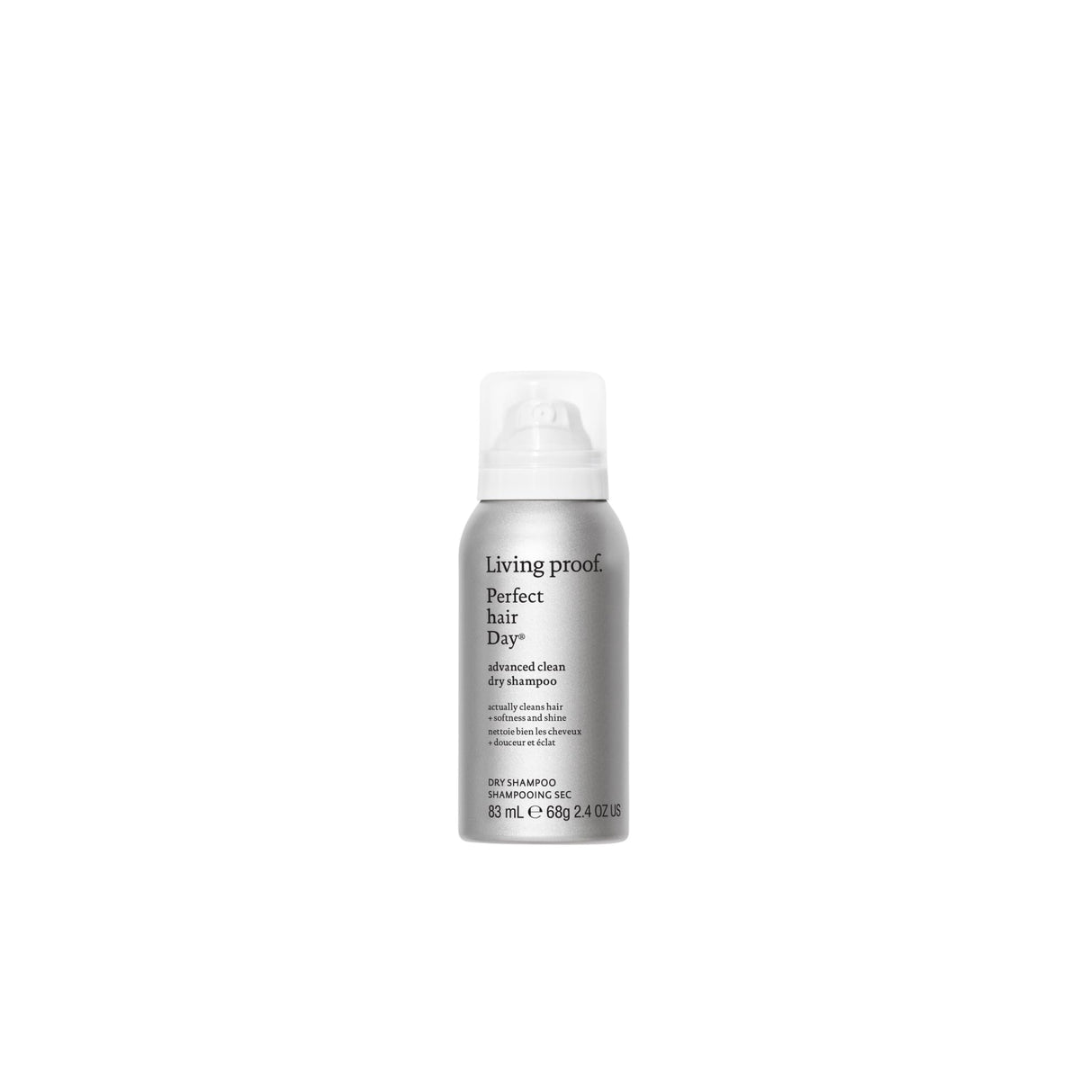 Living Proof front packaging showing travel-size 2.4 oz convenience