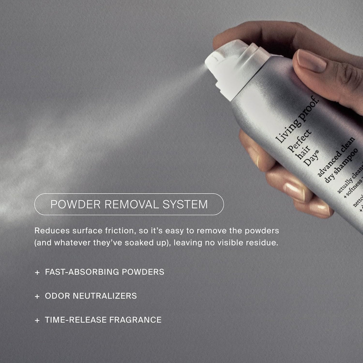 Living Proof after-use hair showing added softness and natural shine