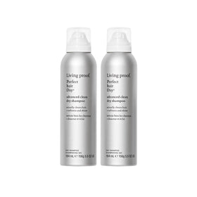 Living Proof front packaging showing two 5.5 oz cans, convenient refresh