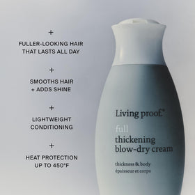 Living Proof used during blow-dry demonstrating root lift and volume