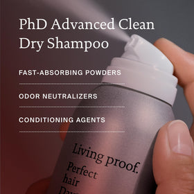 Living Proof lifestyle bathroom vanity scene conveying everyday luxury and long‑lasting scent benefit