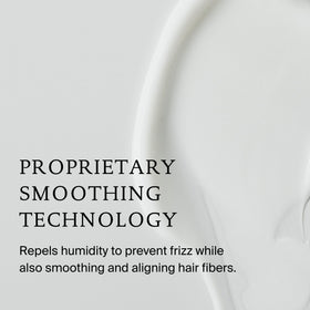 Living Proof sleek blow-dried style showing reduced frizz and enhanced shine