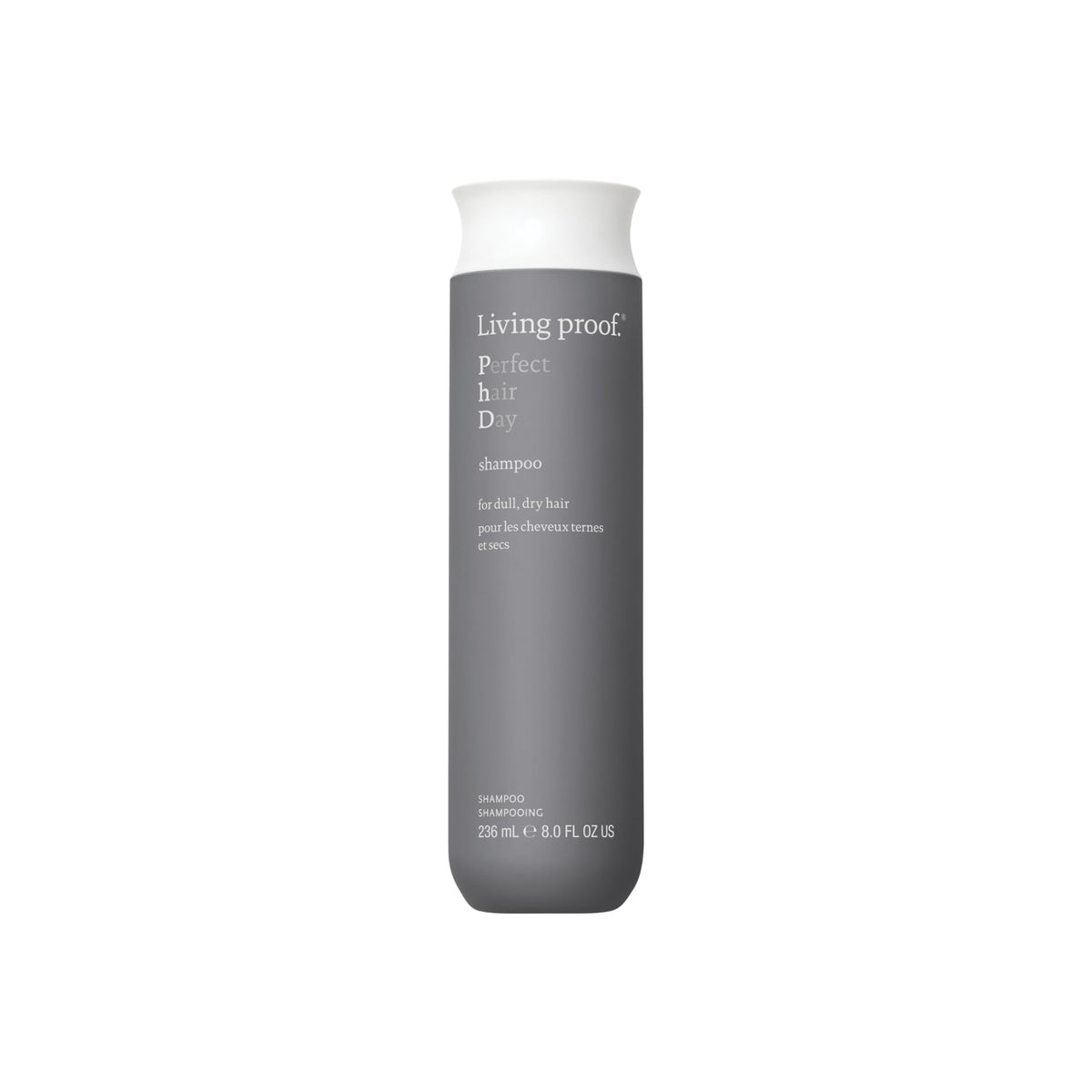 Living Proof front packaging showing clean design and product name benefits