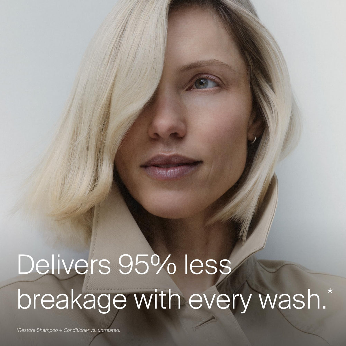 Living Proof conditioner being dispensed in hand for easy application