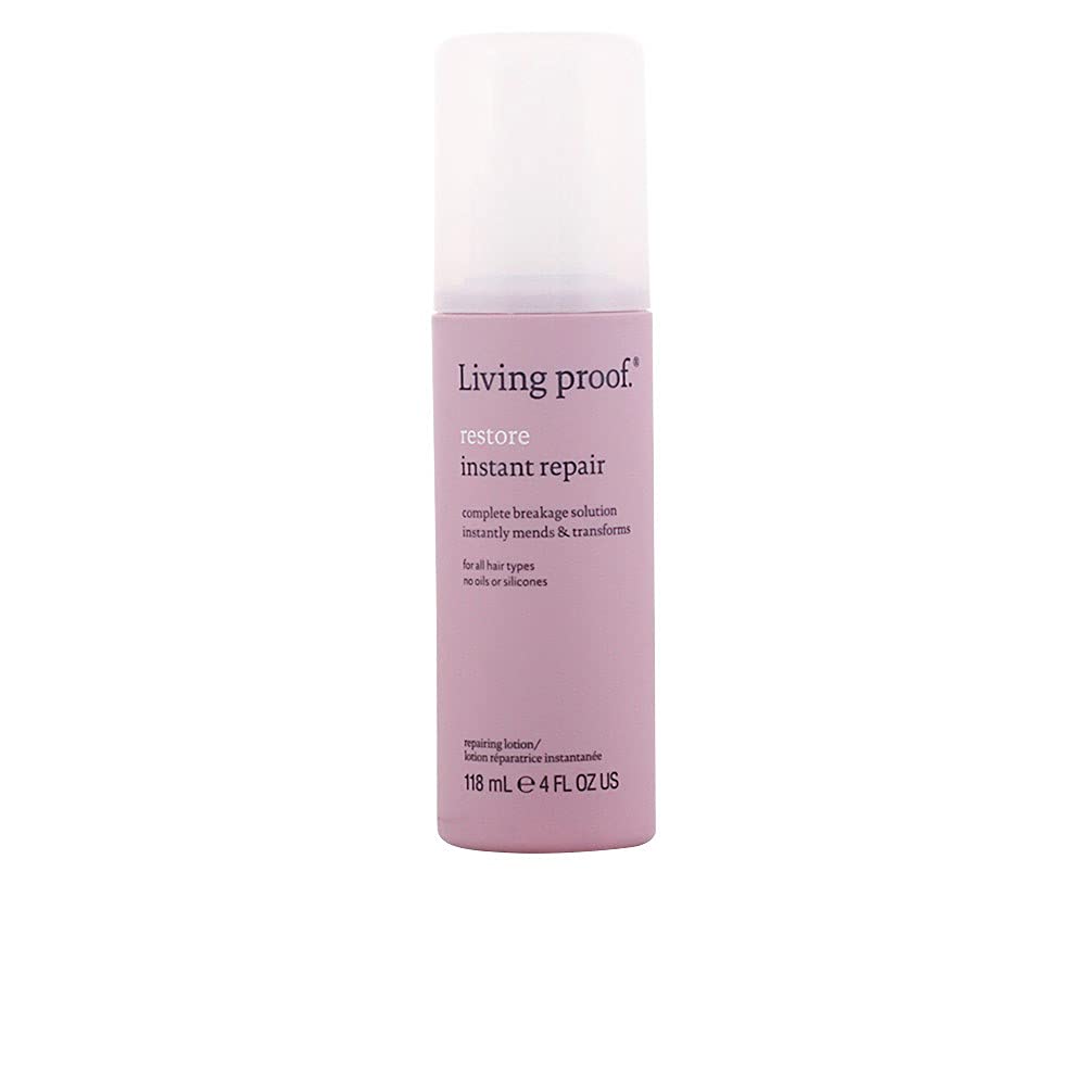 Living Proof bottle front view showing label and protective benefits