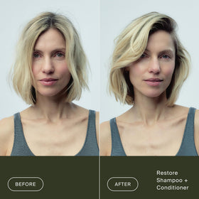 Living Proof rich lather foam illustrating gentle deep-clean benefit