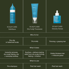 Living Proof before and after scalp visualizing reduced flaking