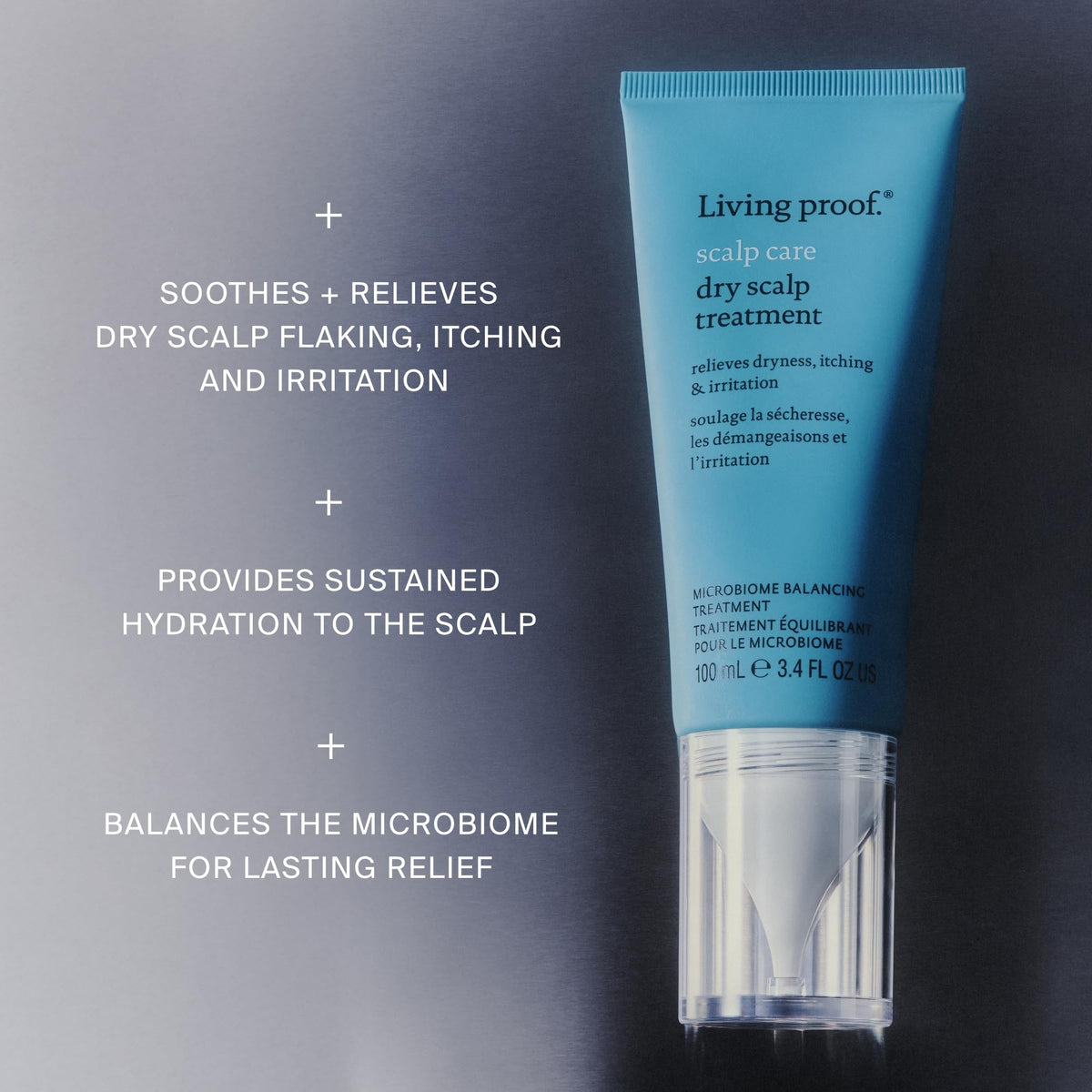 Living Proof formula texture closeup demonstrating fast absorption benefit