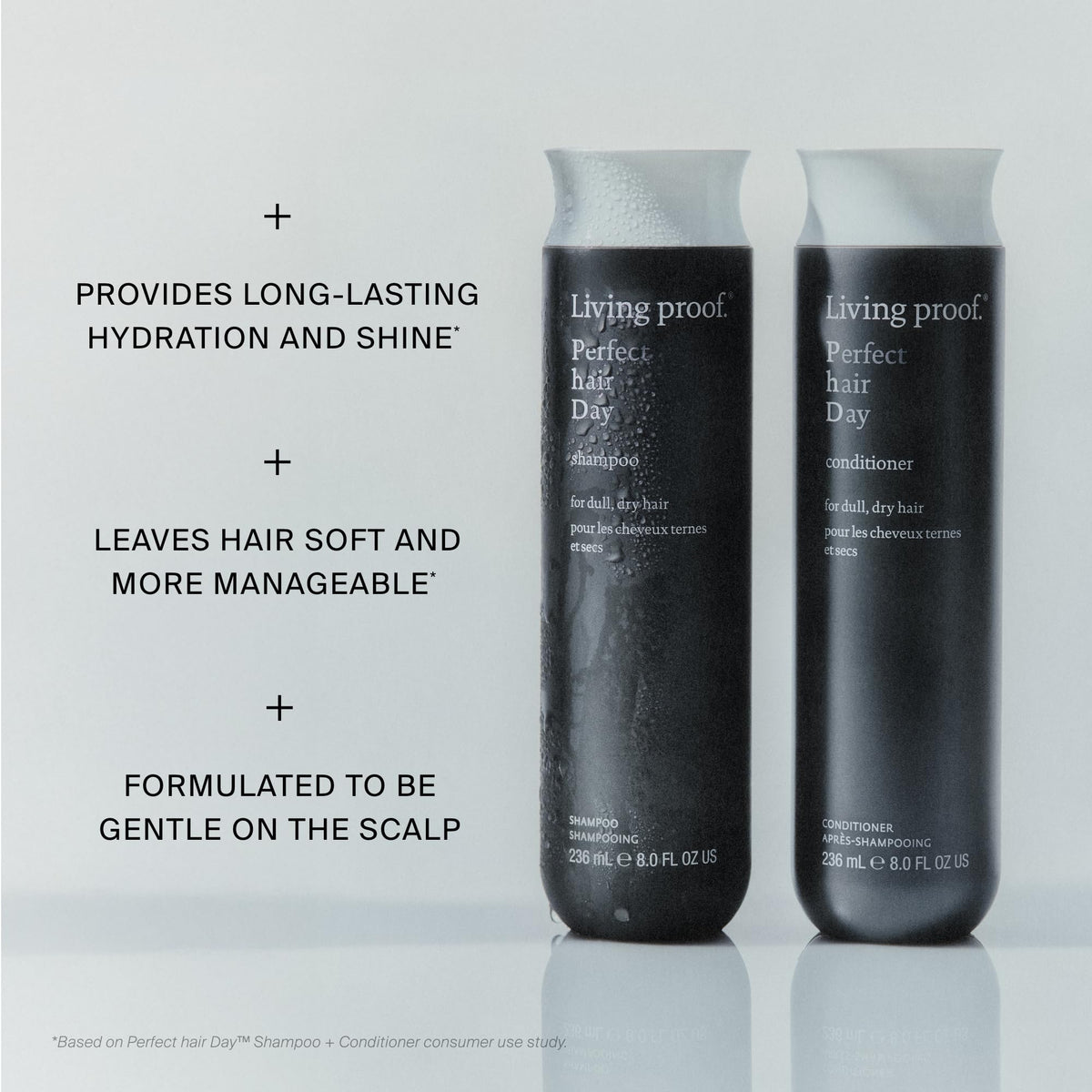 Living Proof rich creamy lather close-up showing luxurious texture and cleansing