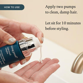 Living Proof creamy texture lather highlighting gentle cleansing and softness
