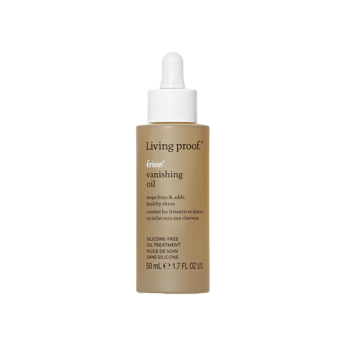 Living Proof front bottle view showing sleek packaging and brand benefit